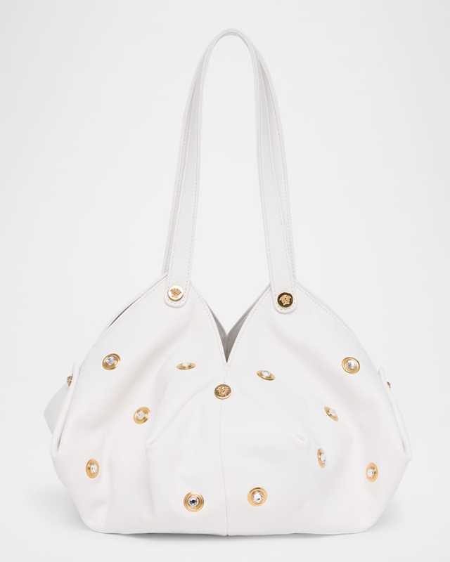 Medusa 95 Embellished Leather Shoulder Bag